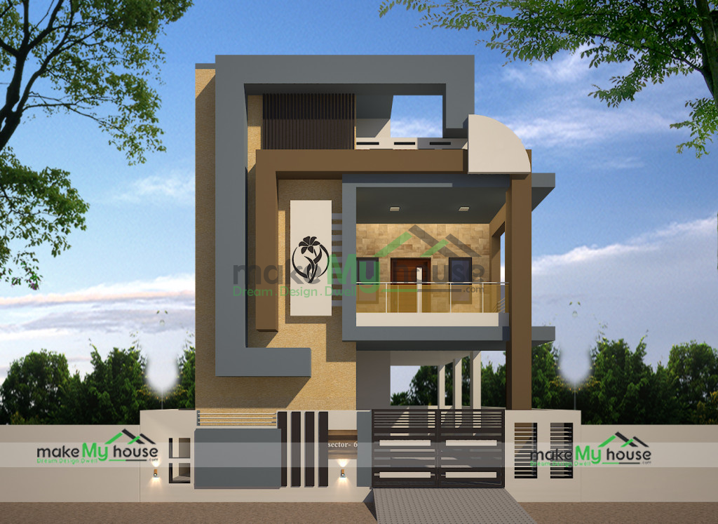 Duplex House Elevation Design