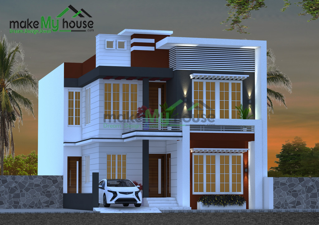 30ft x 62ft Exterior house design