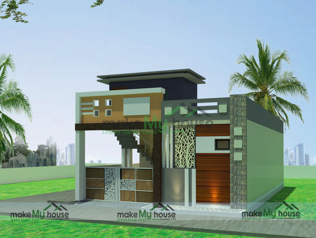 25ft x 45ft House Elevation Design