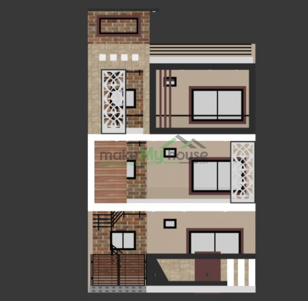 25x45 Floor Plan