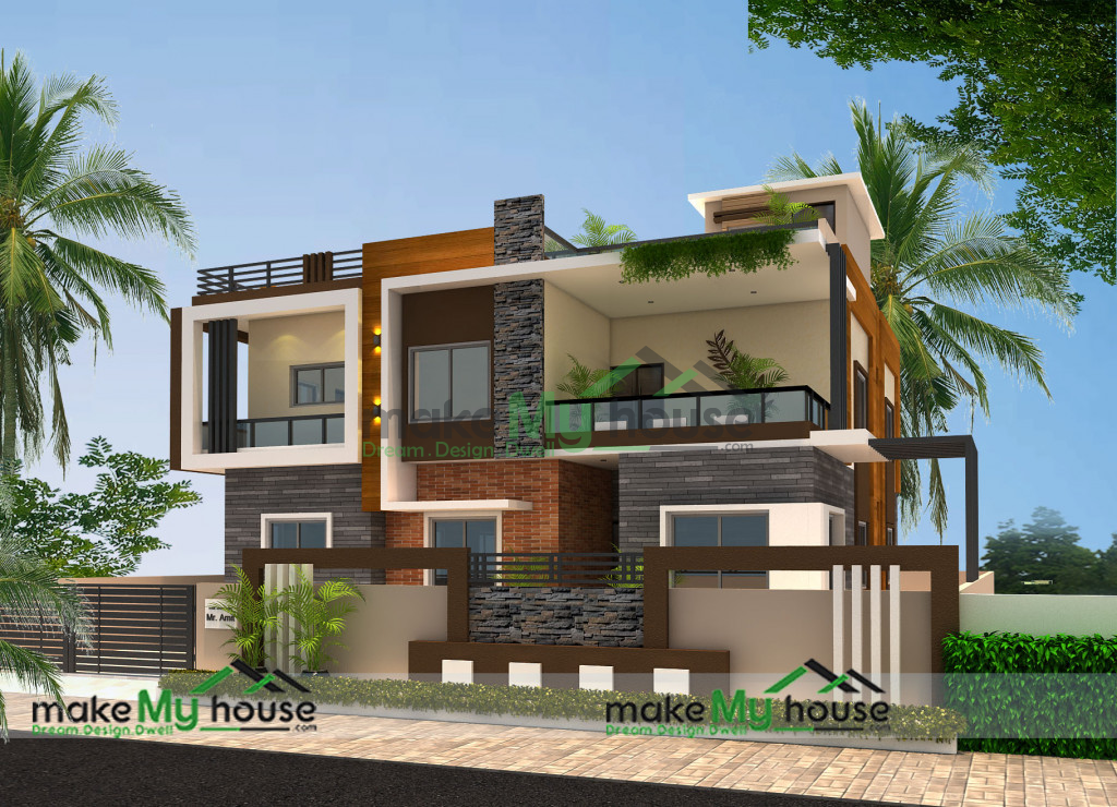 5 BHK House Plan with Balcony