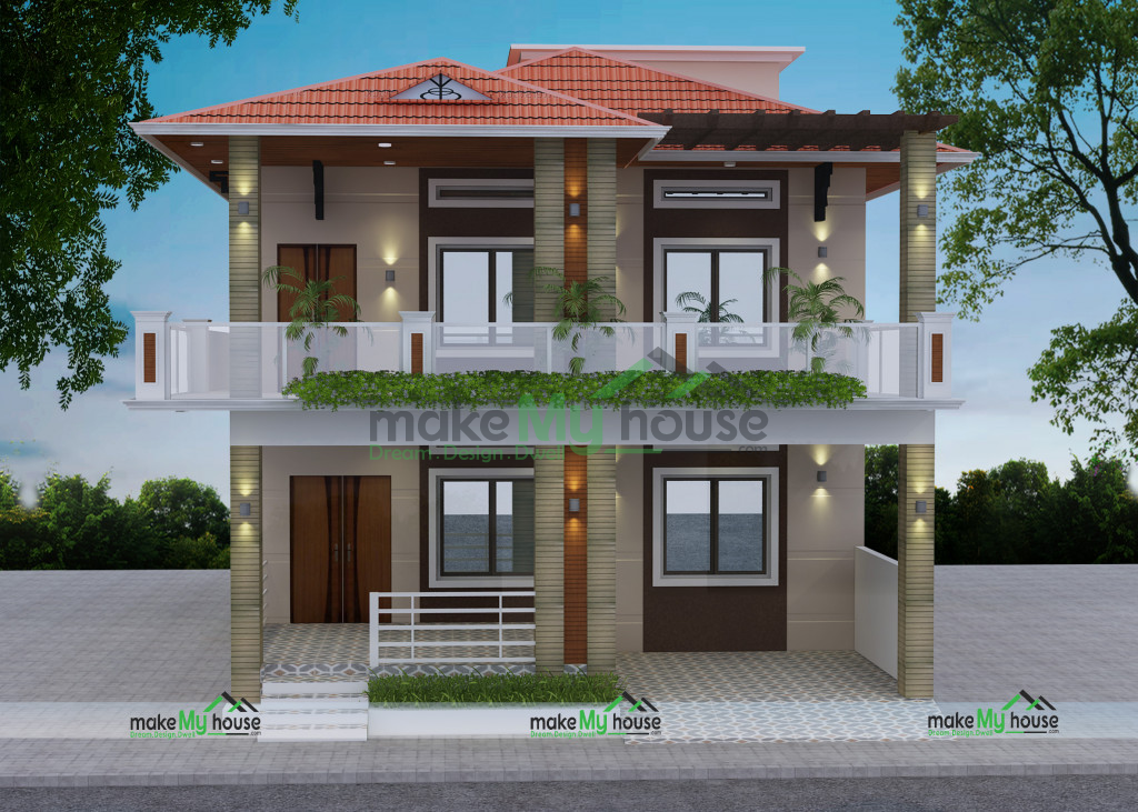 Duplex 3D House Design