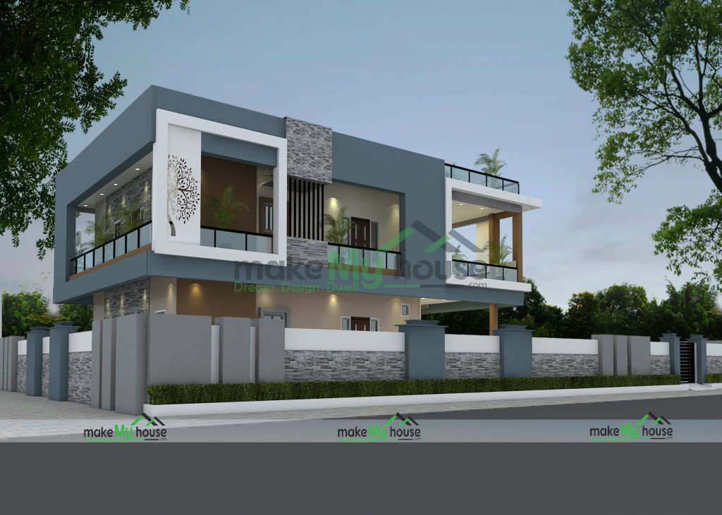 Duplex 3D House Design