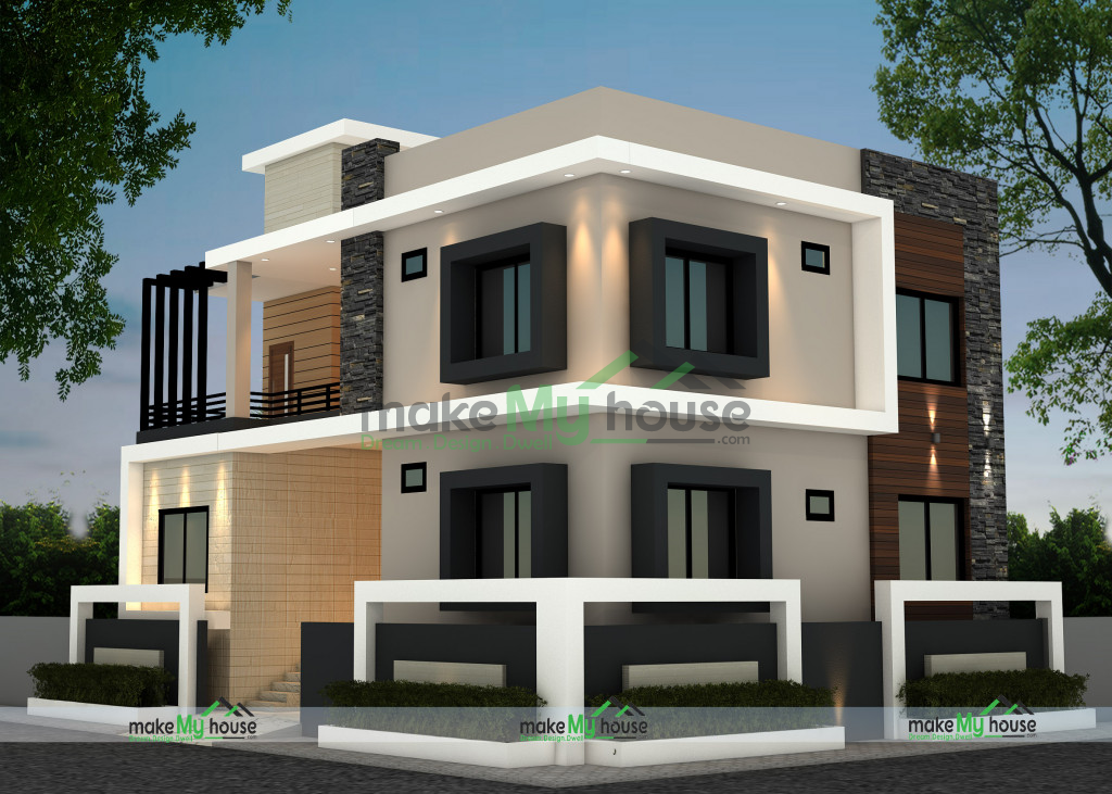 Duplex Exterior house design