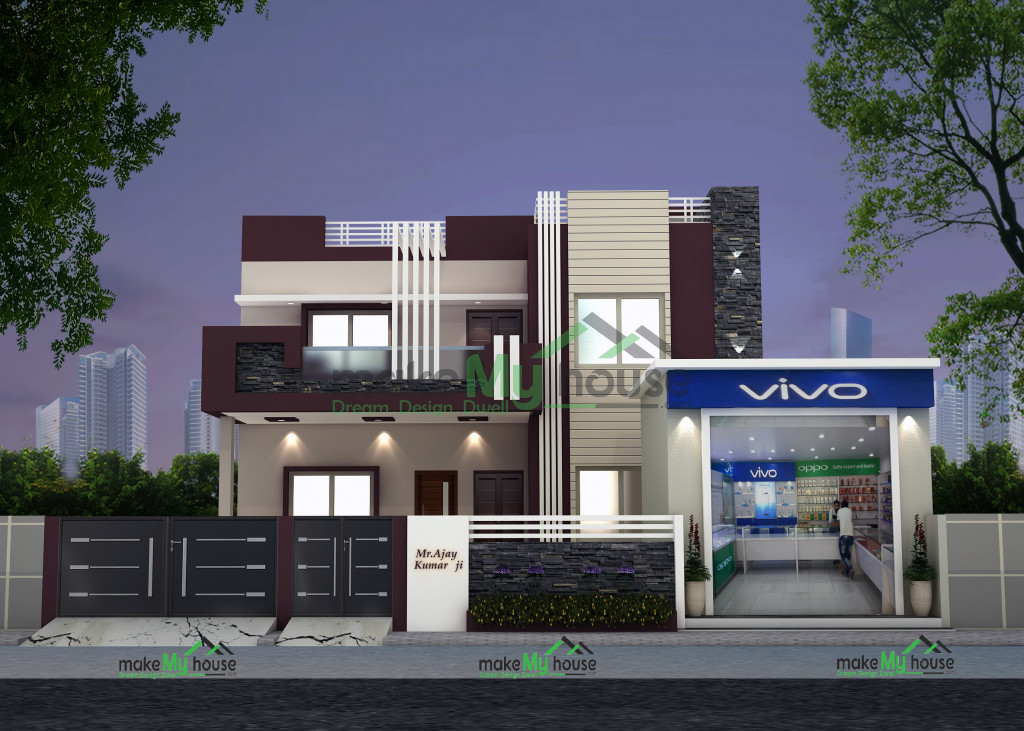 duplex-3d-front-elevation