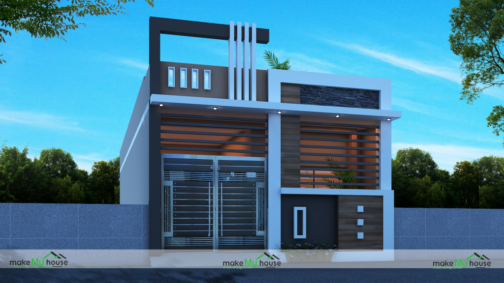 20ft x 50ft Exterior house design