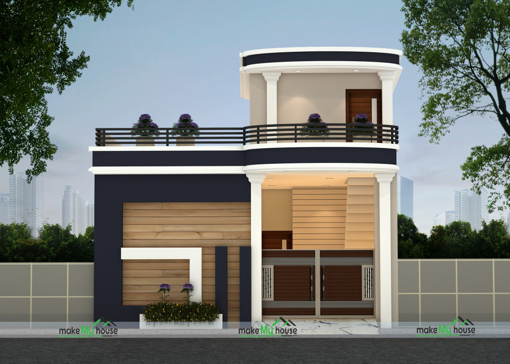 22ft x 45ft Exterior Elevation Design