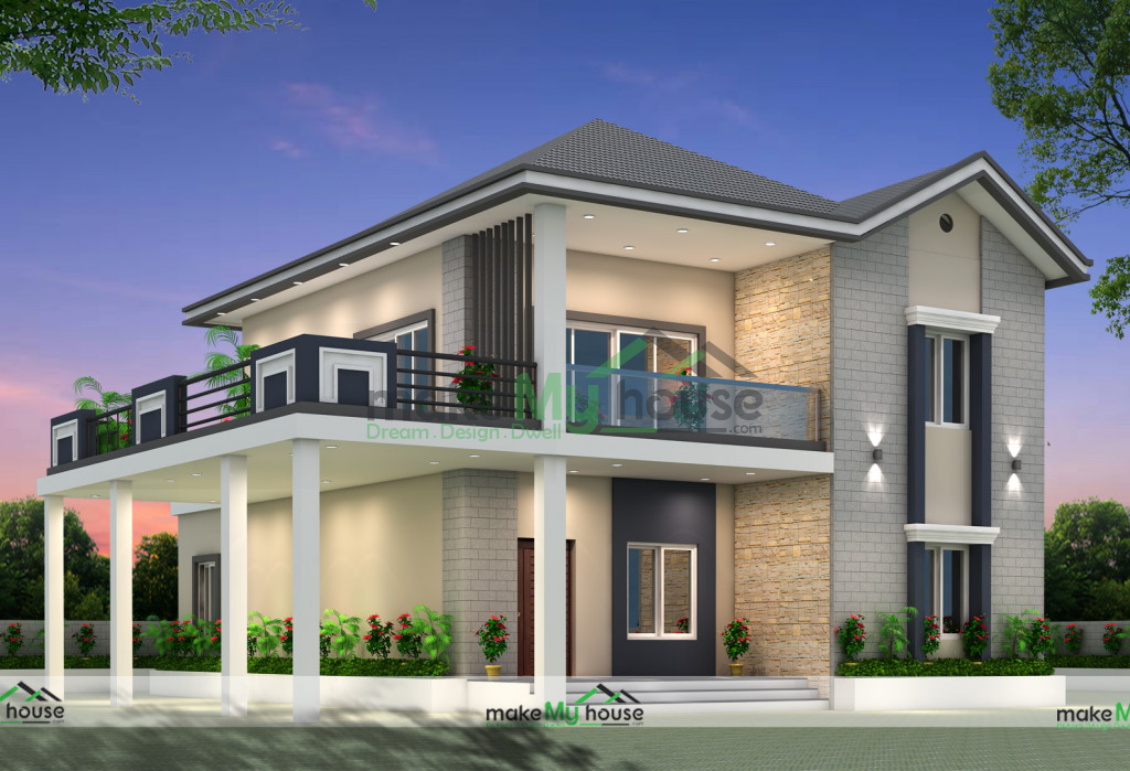 Duplex House Elevation Design