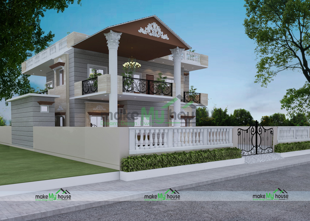 Duplex House Elevation Design