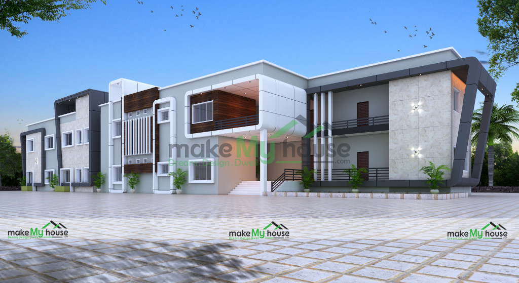 175ft x 40ft 3D House Design