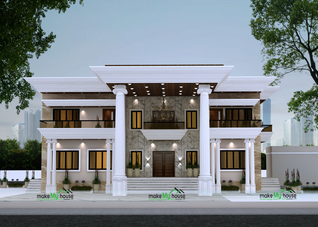 123ft x 100ft Exterior house design