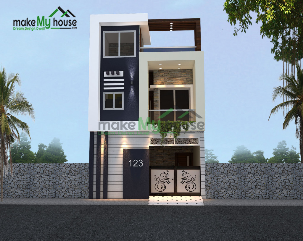 Duplex Exterior house design