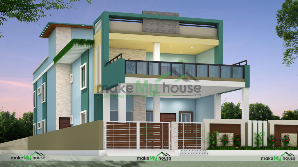 Duplex Exterior house design