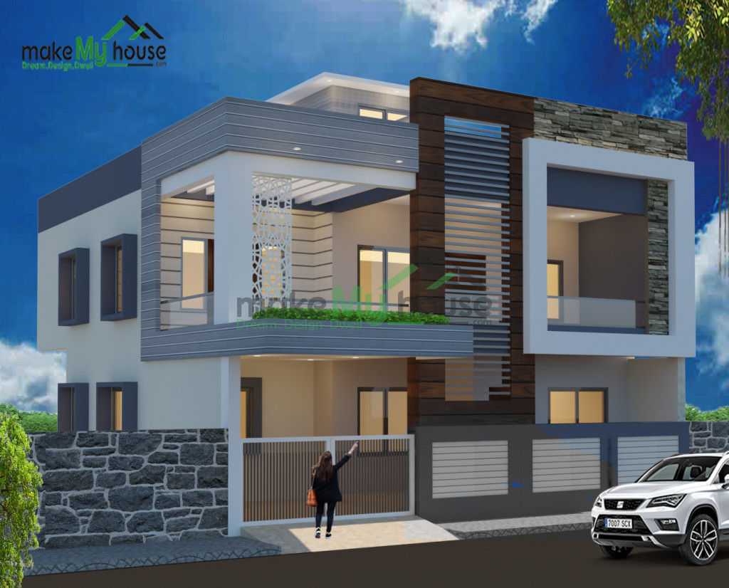 840Sqft 3D House Design