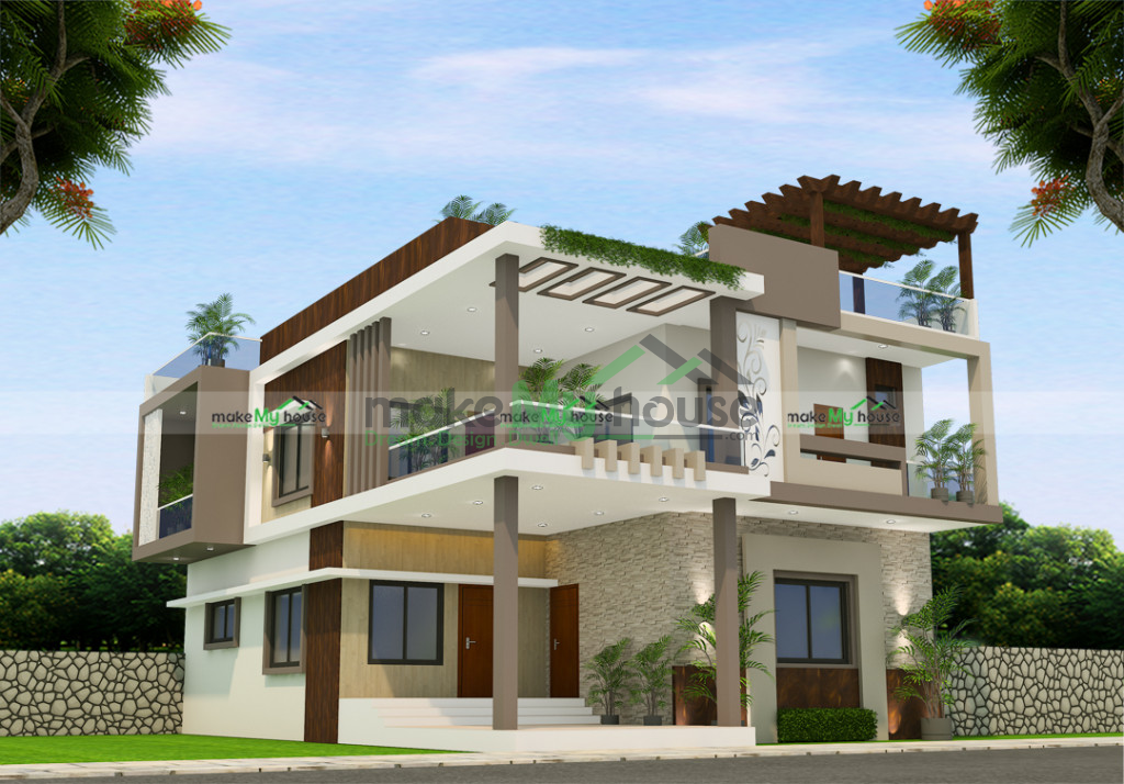 Duplex 3D House Design