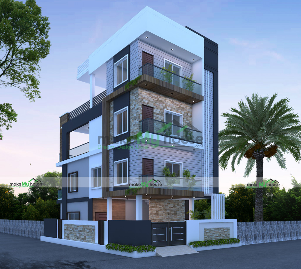 1395Sqft 3D House Design