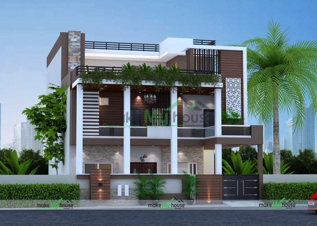 34ft x 60ft 3D House Design