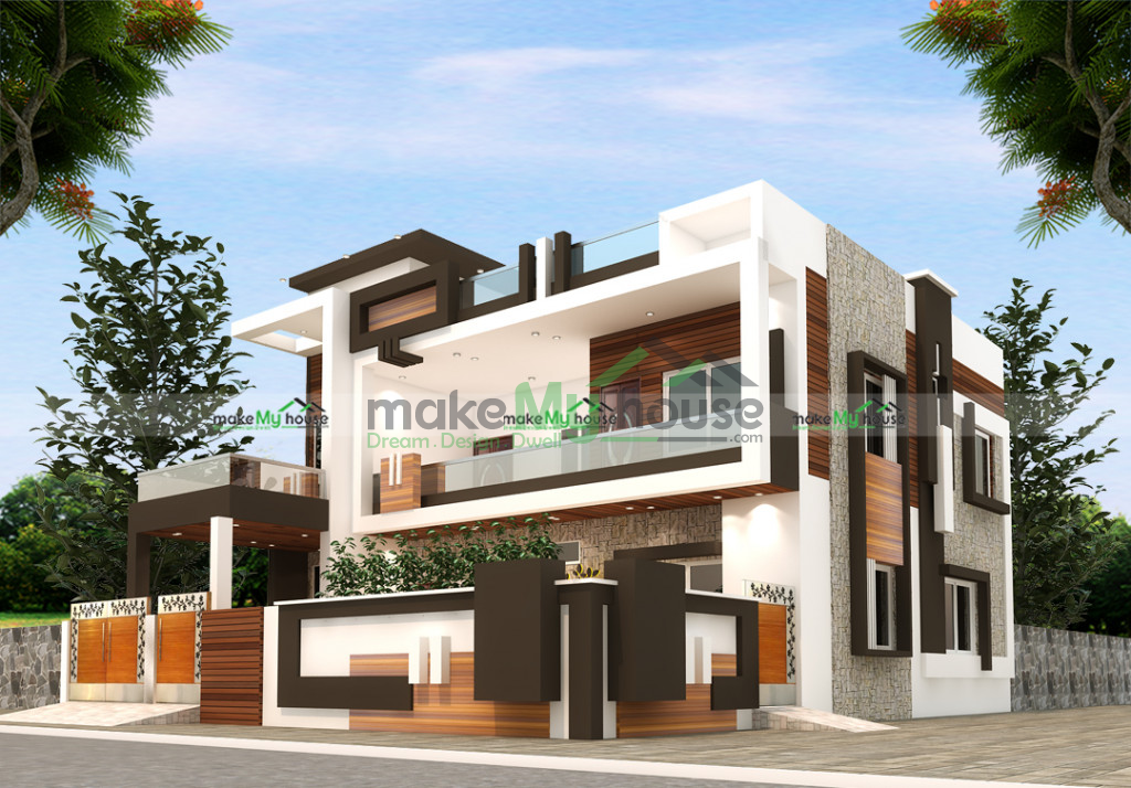 2050Sqft 3D House Design