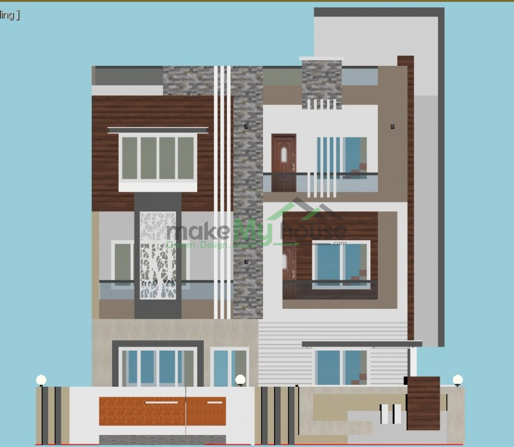 three storey house plan