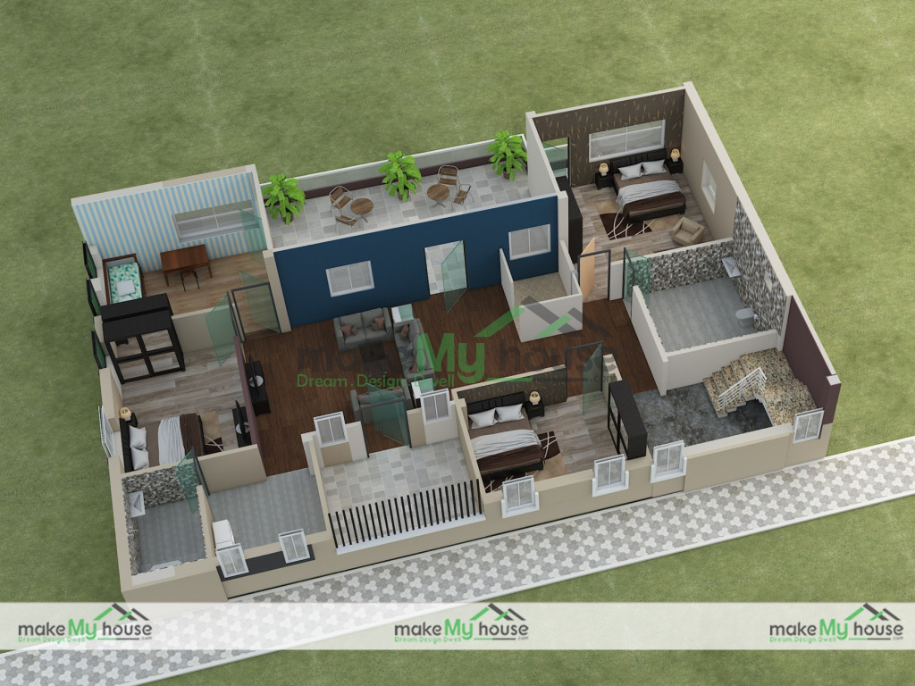 duplex floor plan