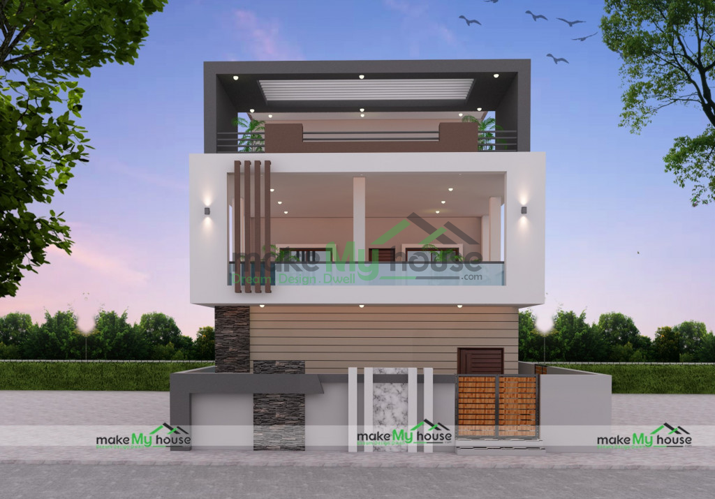 26ft x 51ft 3D House Design