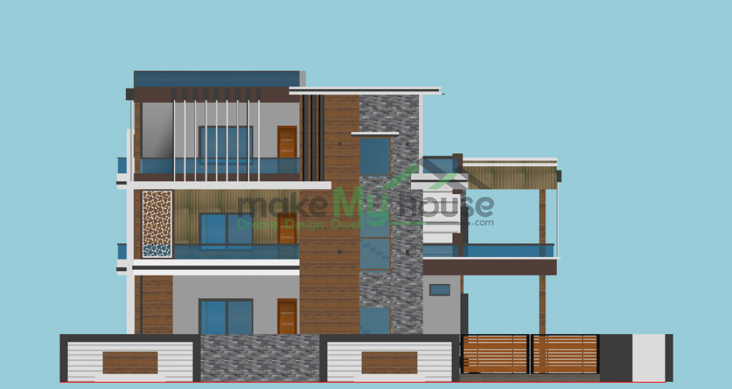 three storey house plan