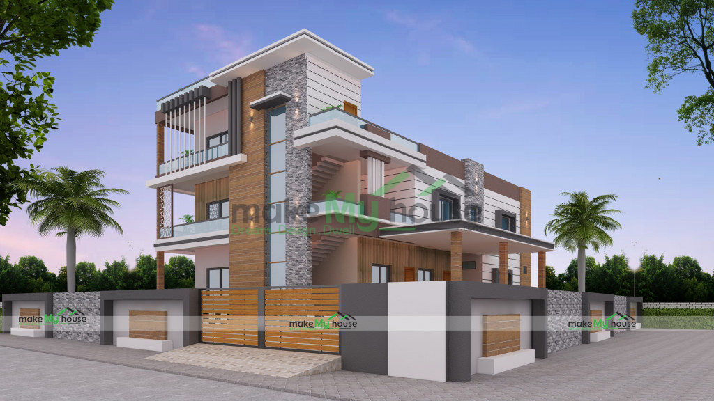 Three Floor House Design