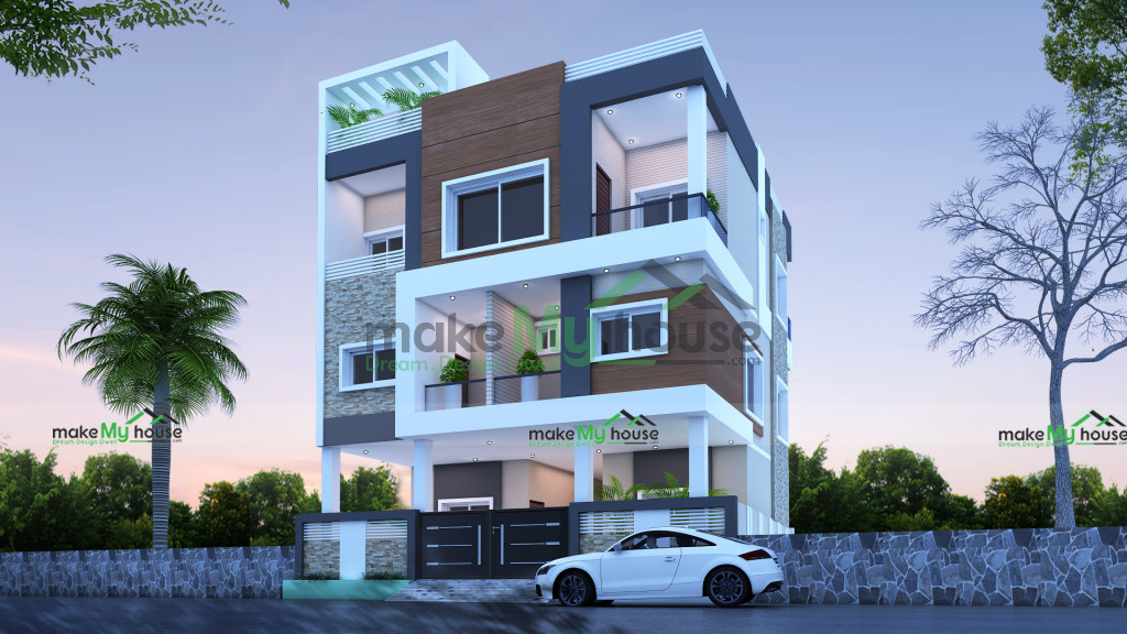 3 storey house plan