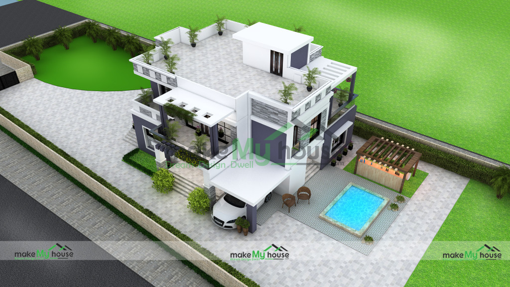 220ft x 42ft 3D House Design