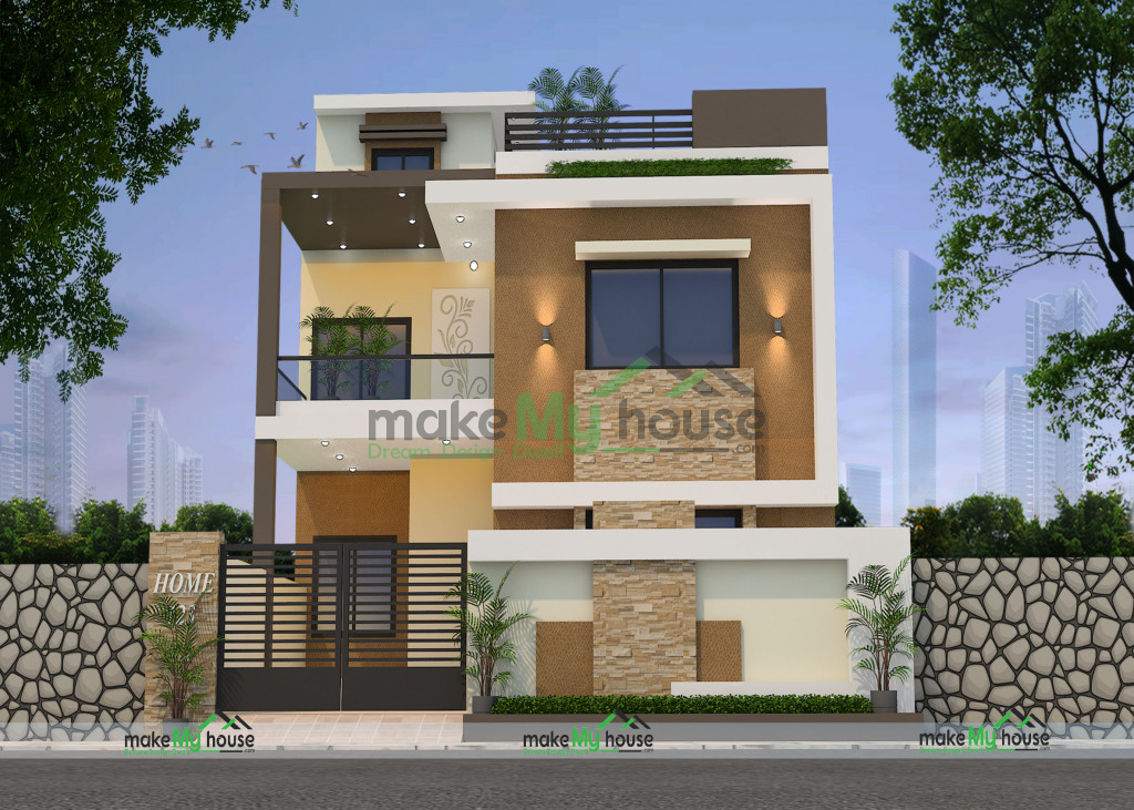 2250Sqft Exterior house design