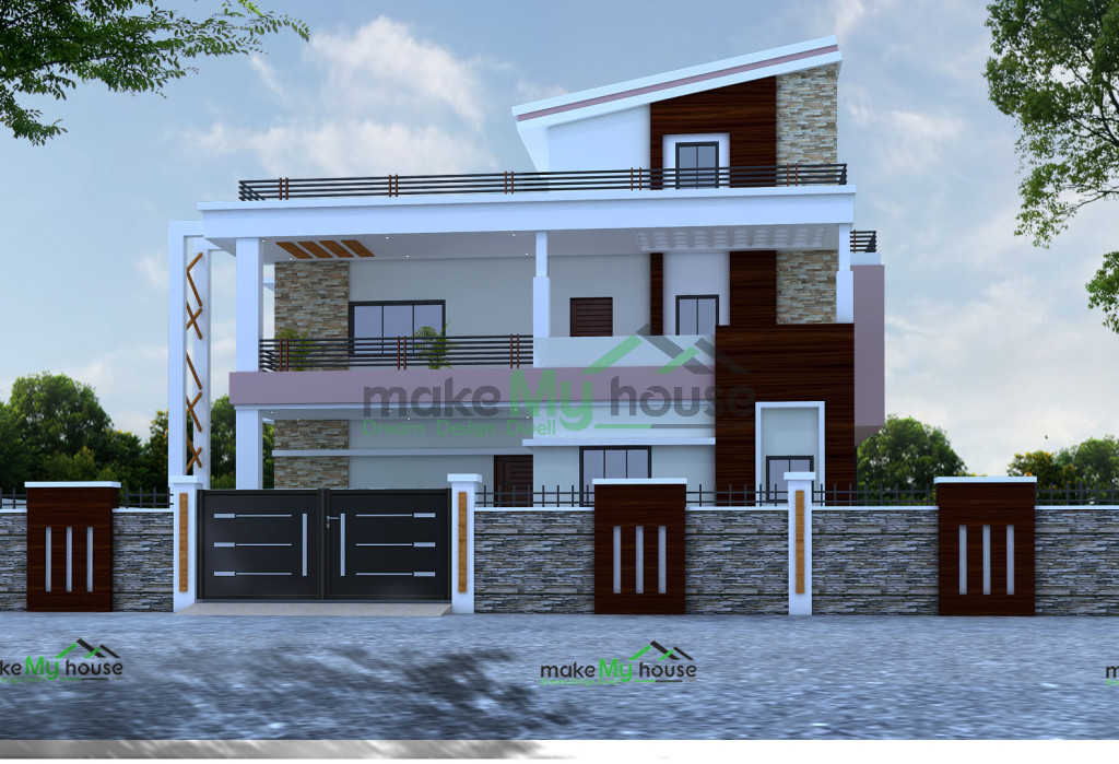 Double Storey House Elevation Design