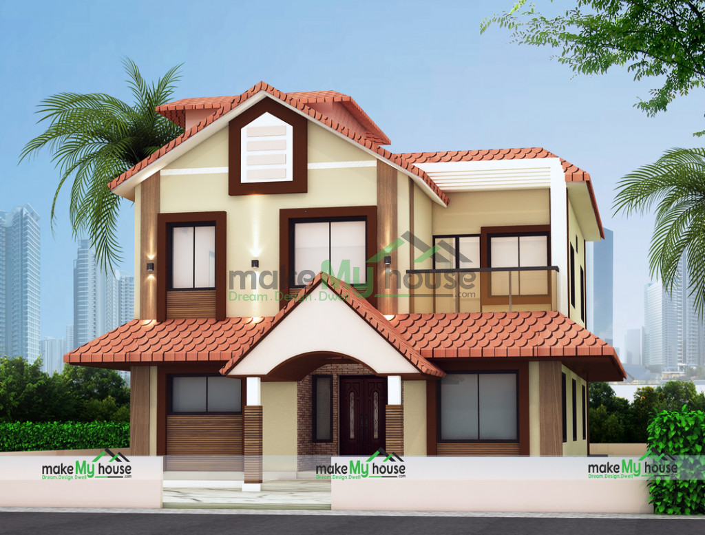 45ft x 80ft 3D House Design