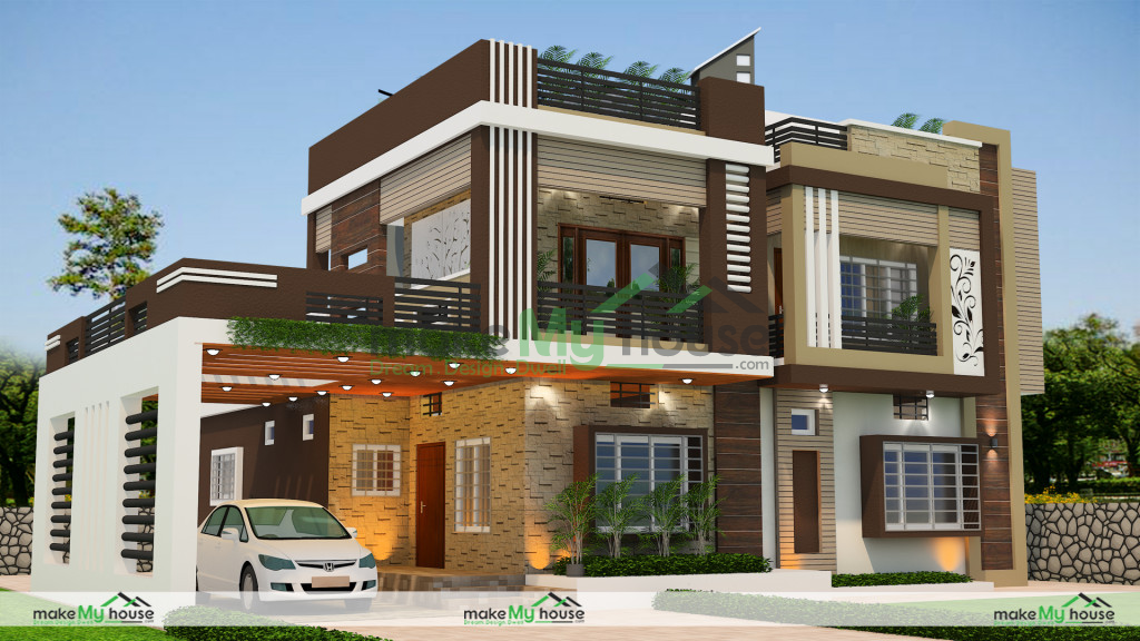 double storey house plan