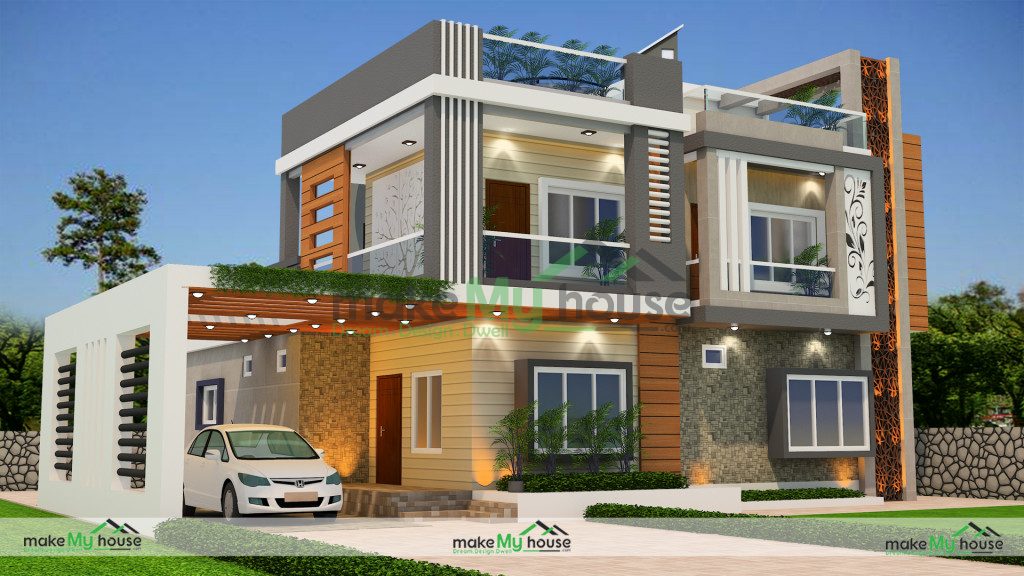 duplex house exterior 