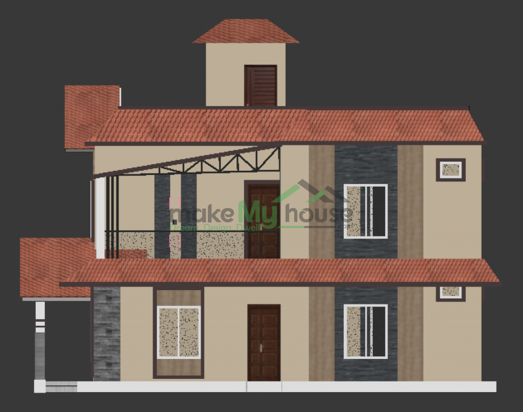 back elevation of house elevation 