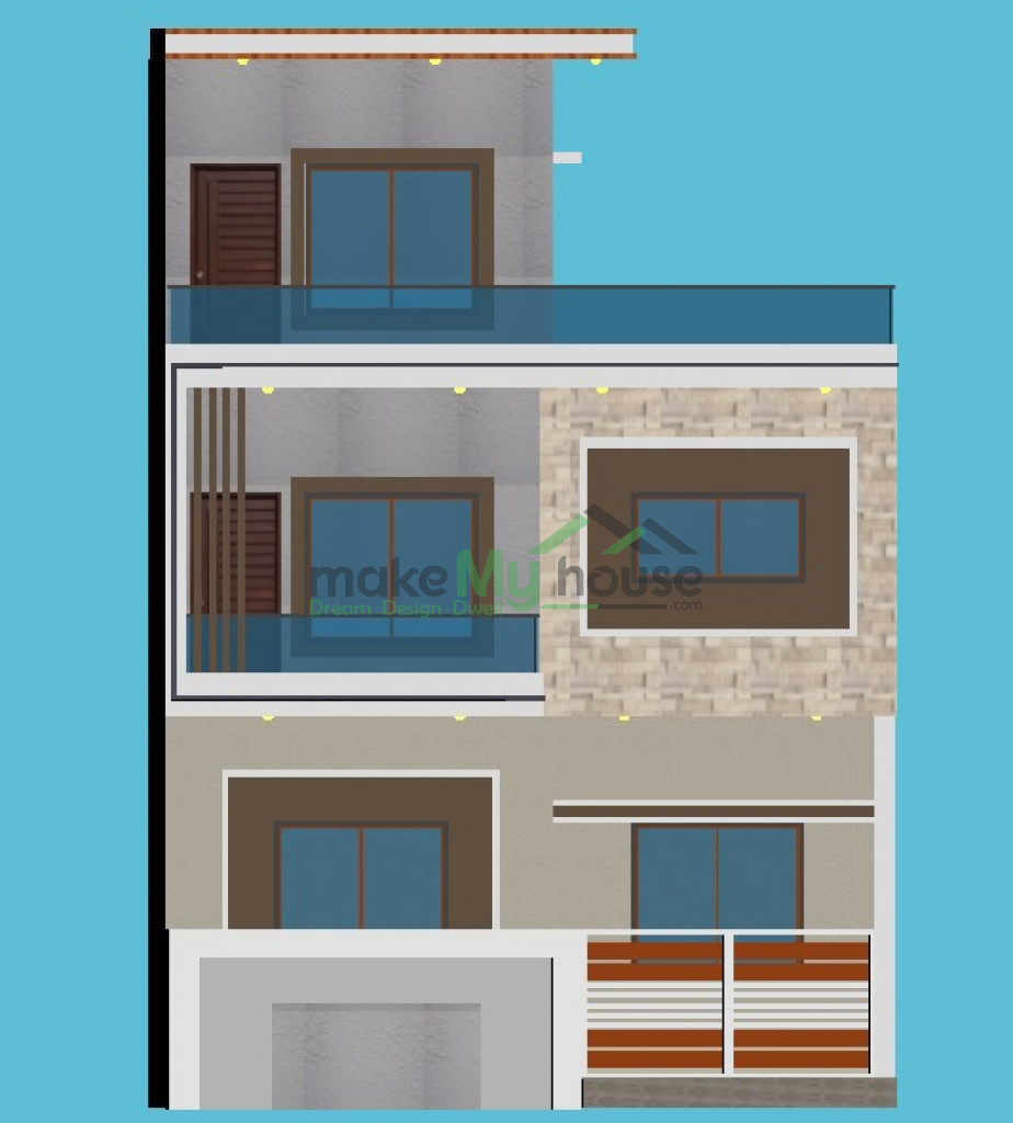 residential house 2D elevation