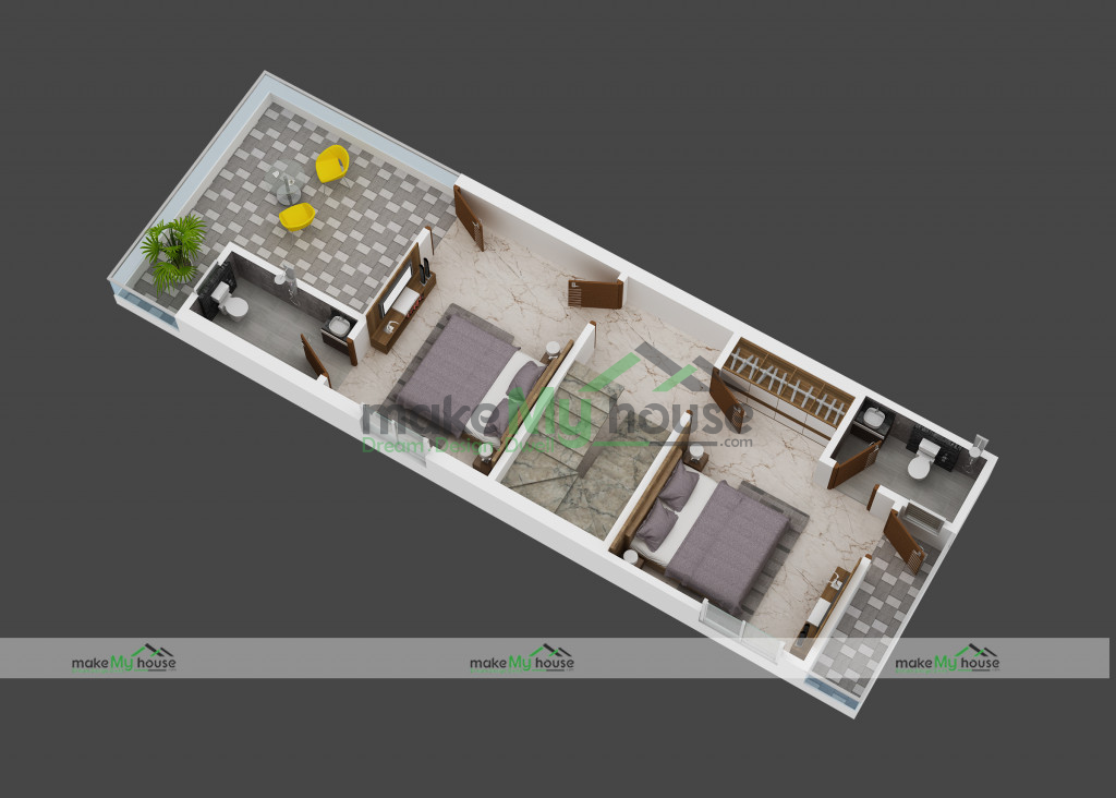 15x45 Floor Plan