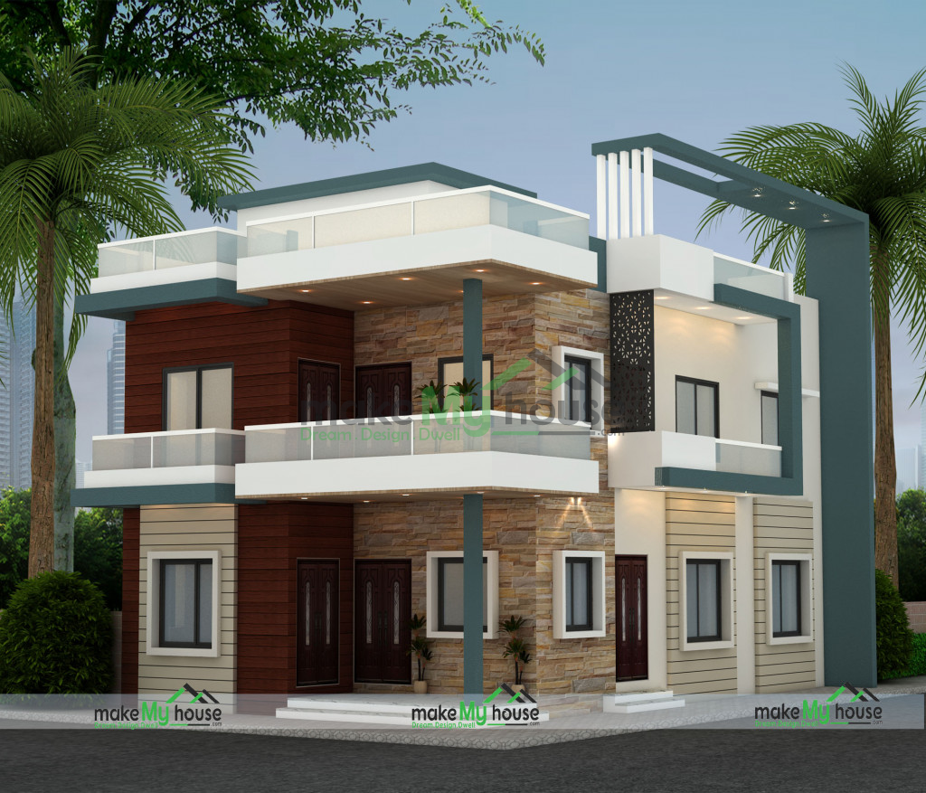 27ft x 45ft Exterior house design