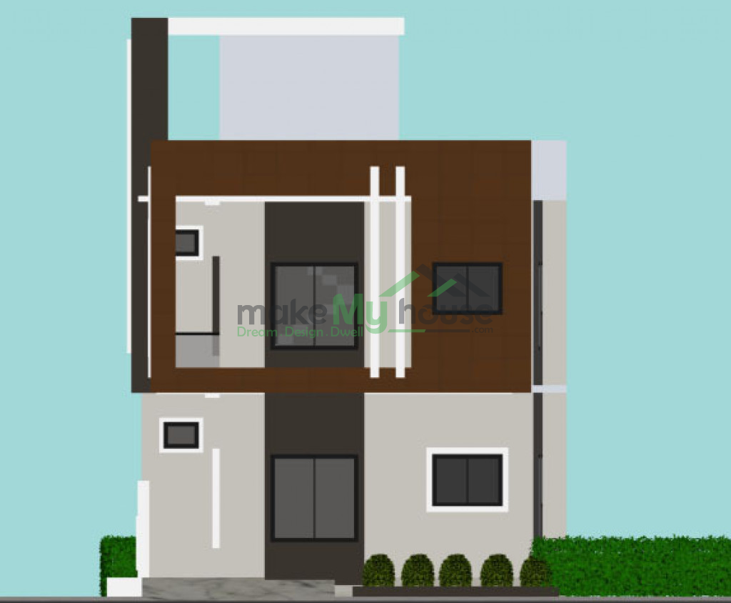 duplex 2d side elevation