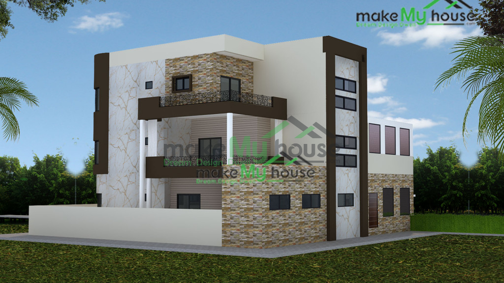 triplex 3d elevation 