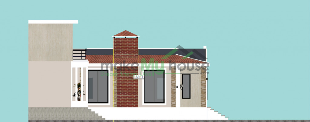 45x42 house elevation design