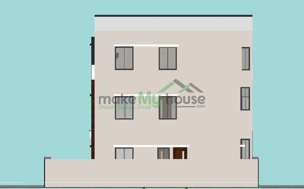 duplex 3D corner elevation