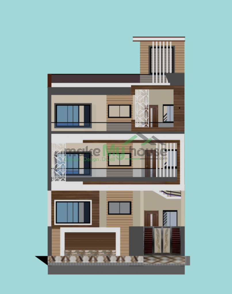 triplex 3d elevation 