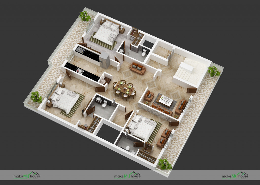 multistory 3d elevation