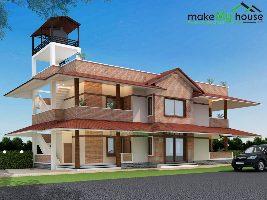 2160Sqft House Elevation Design