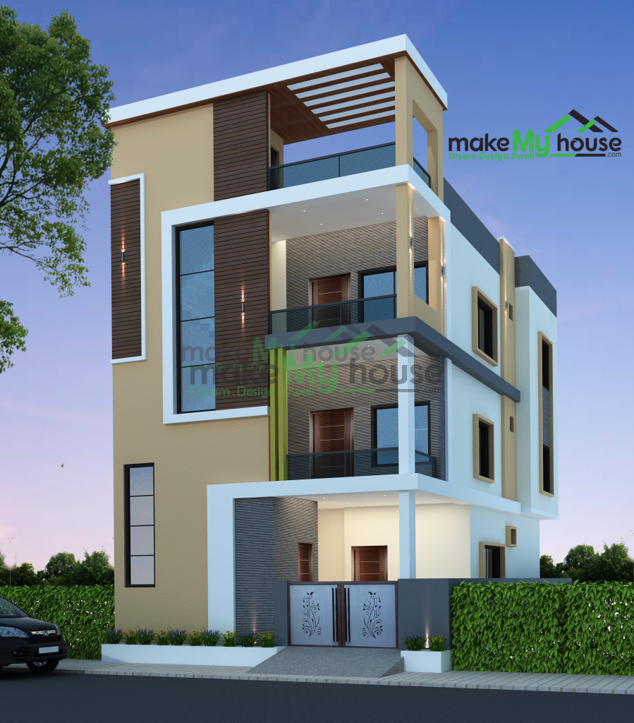 28ft x 45ft Exterior house design