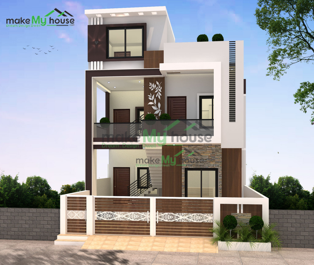 duplex house exterior design