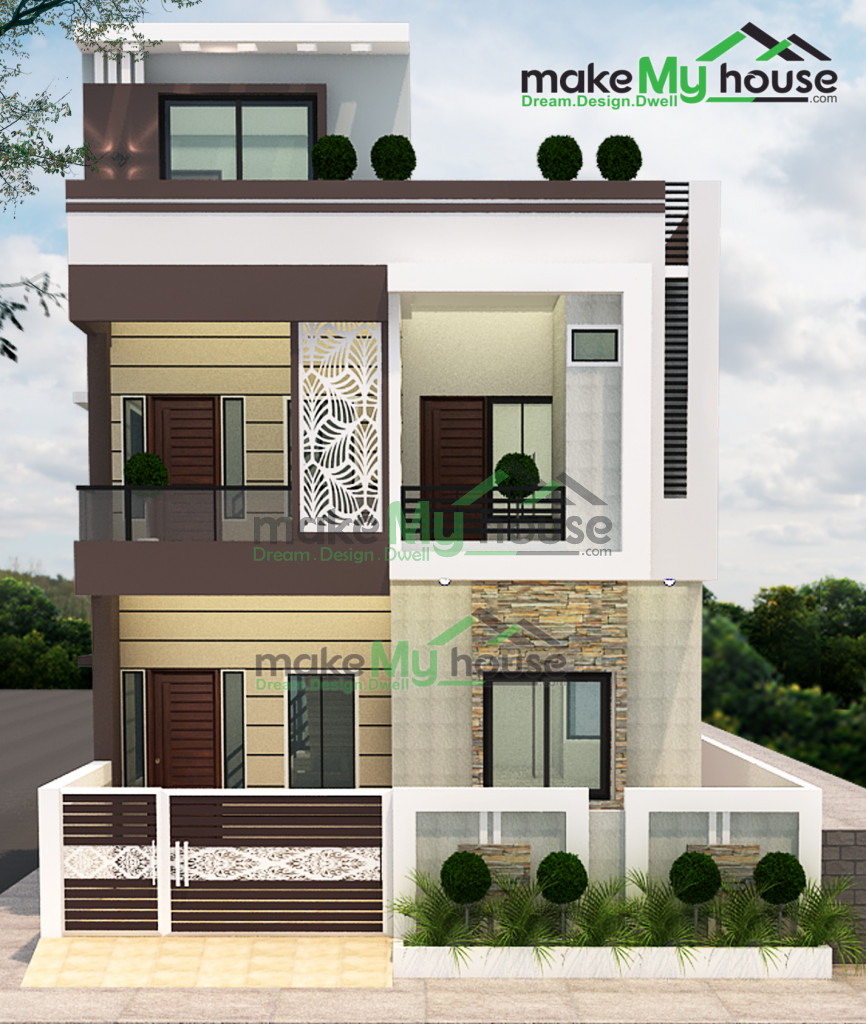 Duplex House Elevation Design