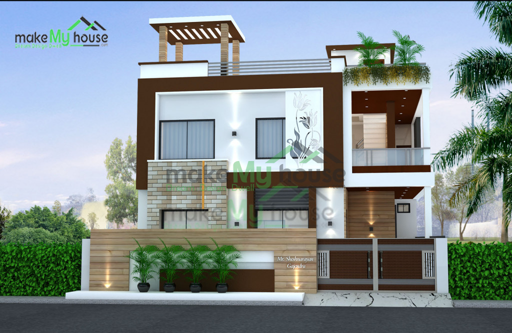 duplex house exterior design