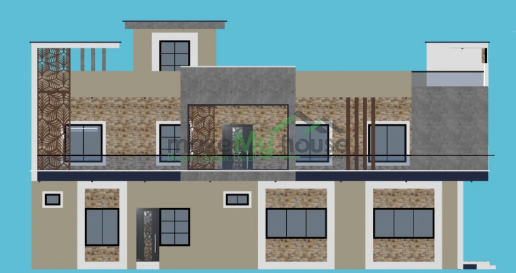 double story office elevation design